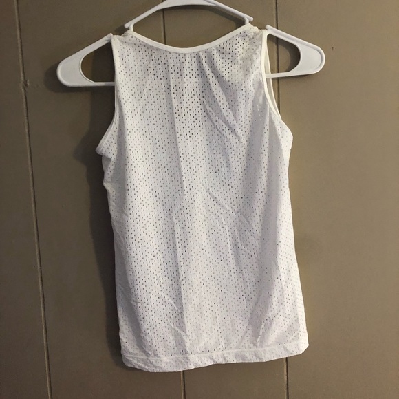 White Mesh Tank Top - Picture 2 of 2